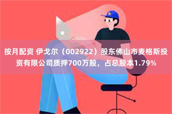 按月配资 伊戈尔（002922）股东佛山市麦格斯投资有限公司质押700万股，占总股本1.79%