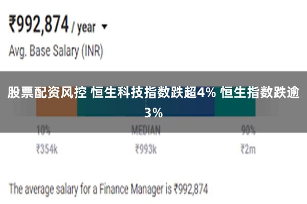 股票配资风控 恒生科技指数跌超4% 恒生指数跌逾3%