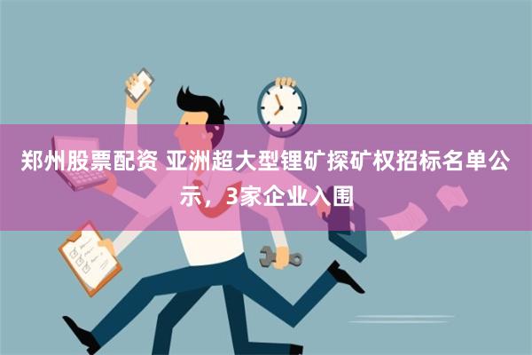 郑州股票配资 亚洲超大型锂矿探矿权招标名单公示，3家企业入围