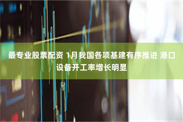 最专业股票配资 1月我国各项基建有序推进 港口设备开工率增长明显